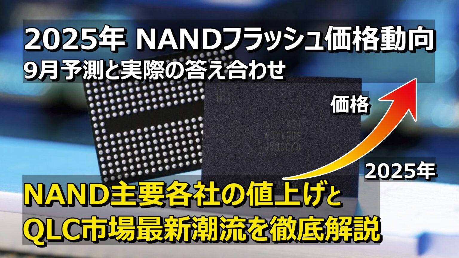 2025年NANDフラッシュ価格答え合わせ